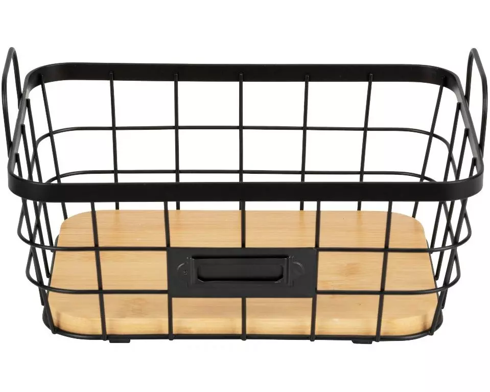Wenko Aufbewahrungskorb Antenza L Schwarz