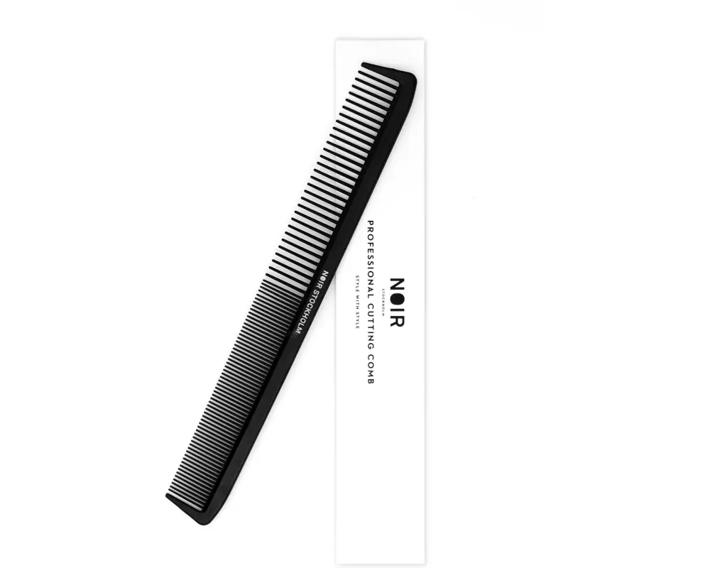 Noir Stockholm Kamm Prof. Carbon Cutting Comb Black