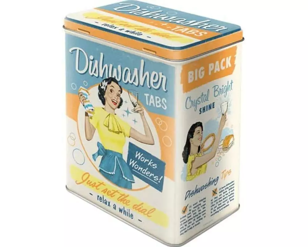 Nostalgic Art Vorratsdose Dishwasher Tabs 3 l, Mehrfarbig