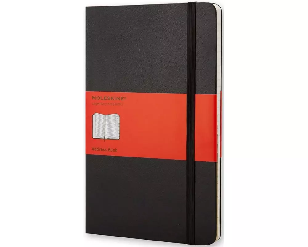 Moleskine Adressbuch A6 Liniert, Schwarz