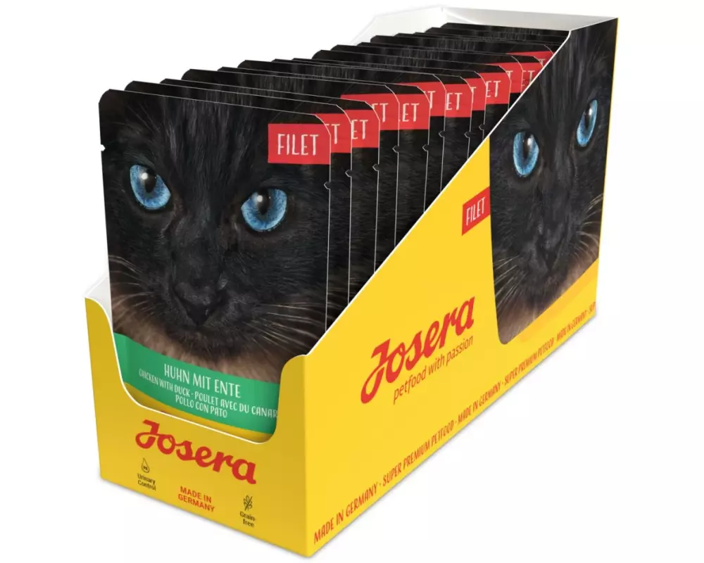 Josera Nassfutter Filet Huhn mit Ente, 16 x 70 g