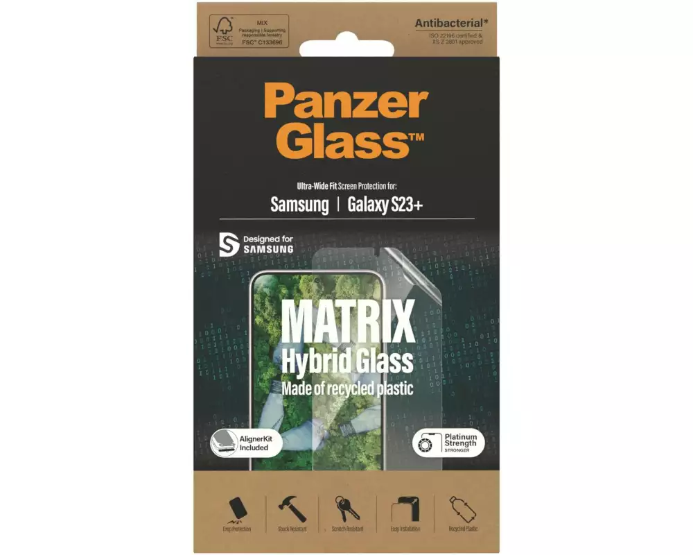 Panzerglass Displayschutz Ultra Wide Fit PET Galaxy S23+