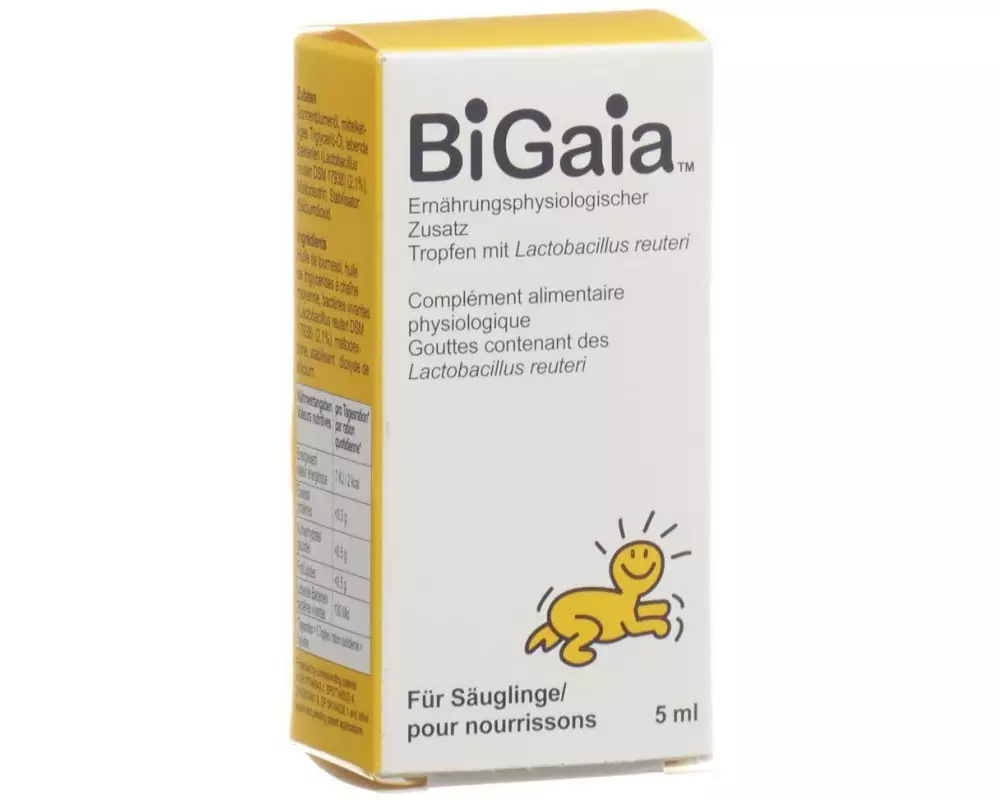 Bigaia Probiotikum Tropfen mit Lactobacillus reuteri 5 ml