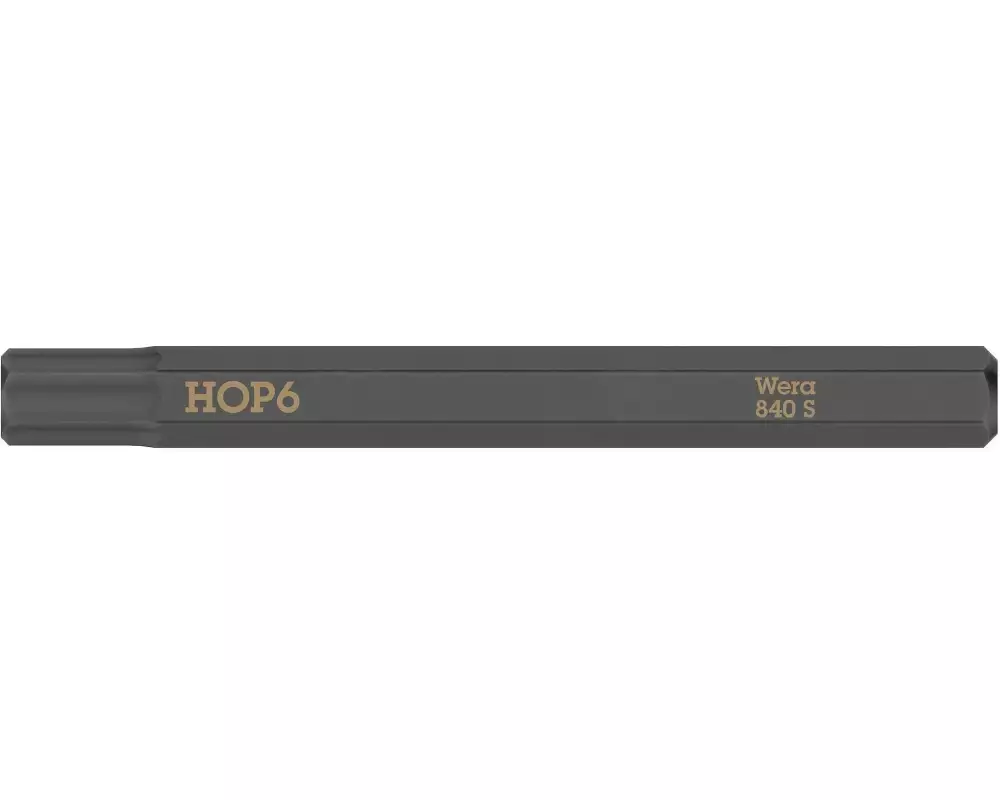 Wera Bit 840 S Hex-Plus Innensechskant 6 mm, 1-teilig