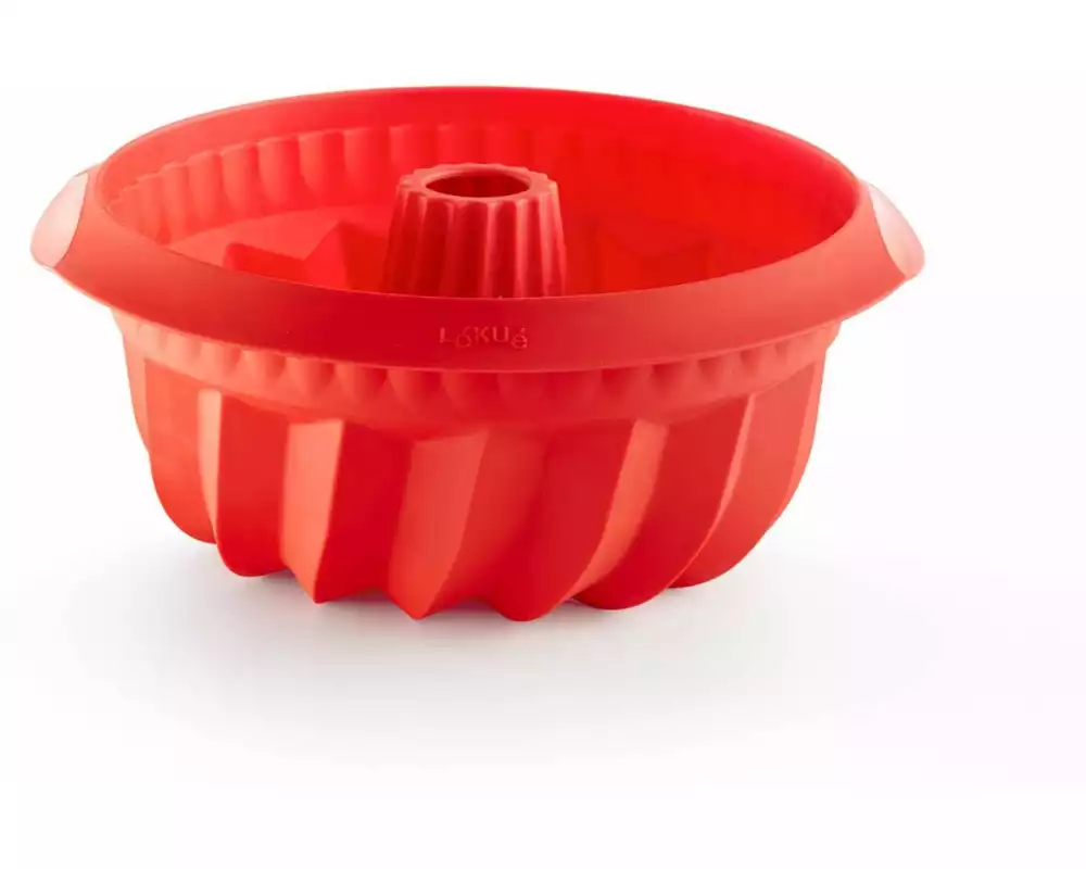 Lékué Backform Silikon, ø 22 cm, Rot