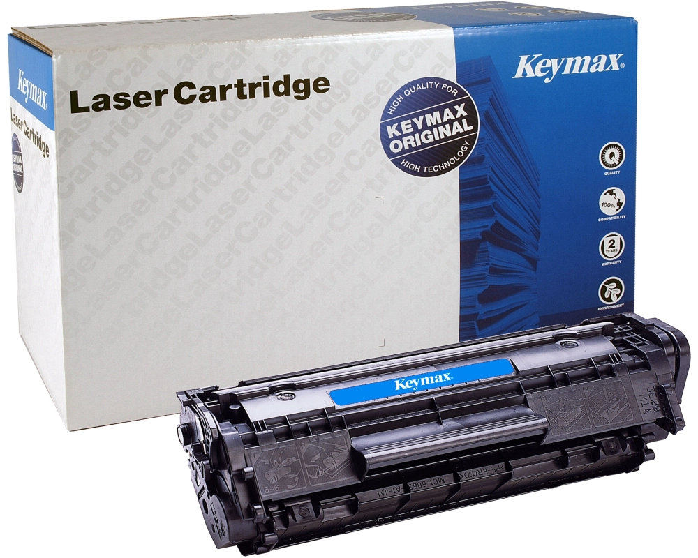 KEYMAX RMC-Toner-Modul schwarz Q2612AKEY zu HP LJ 1010 2000 Seiten