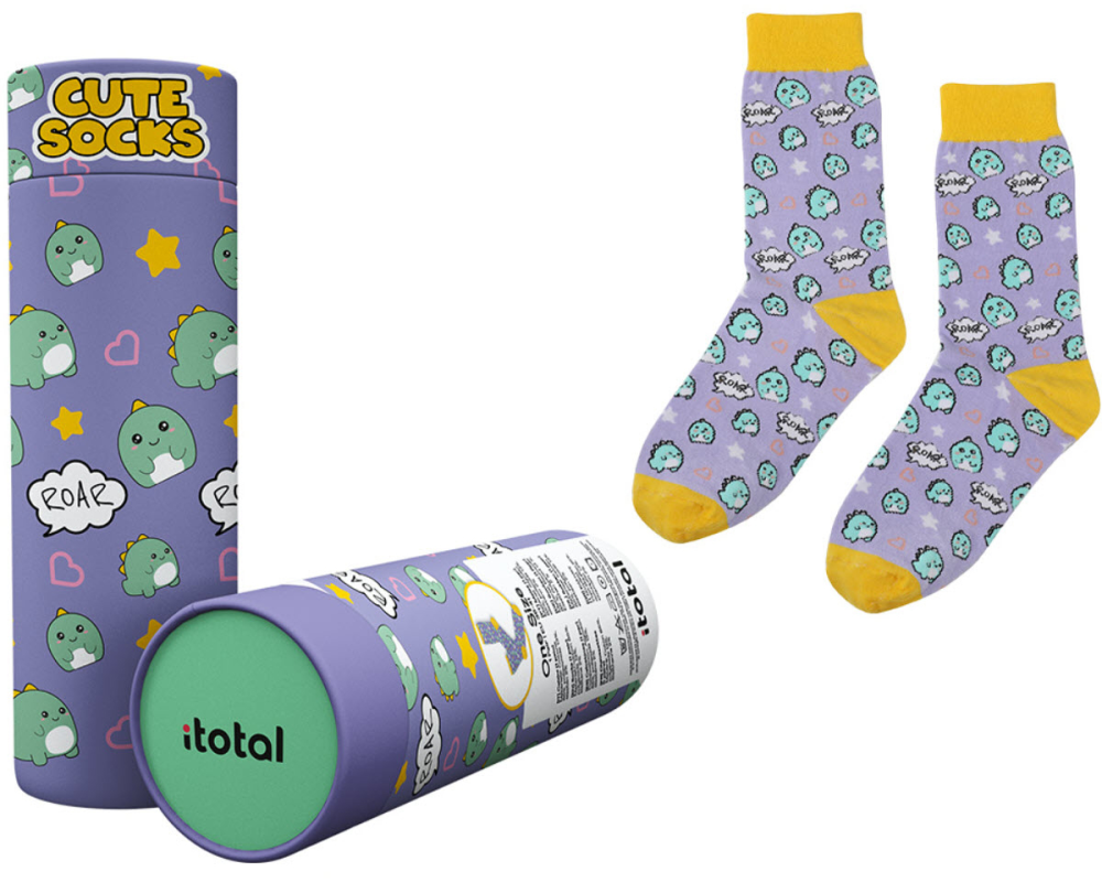 I-TOTAL Socken, Hello Dino XL2830 violett