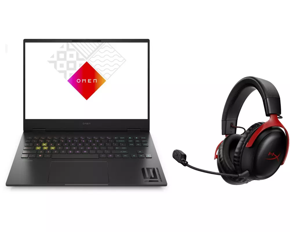 HP Notebook OMEN Transcend 16-u0750nz + HyperX Cloud III