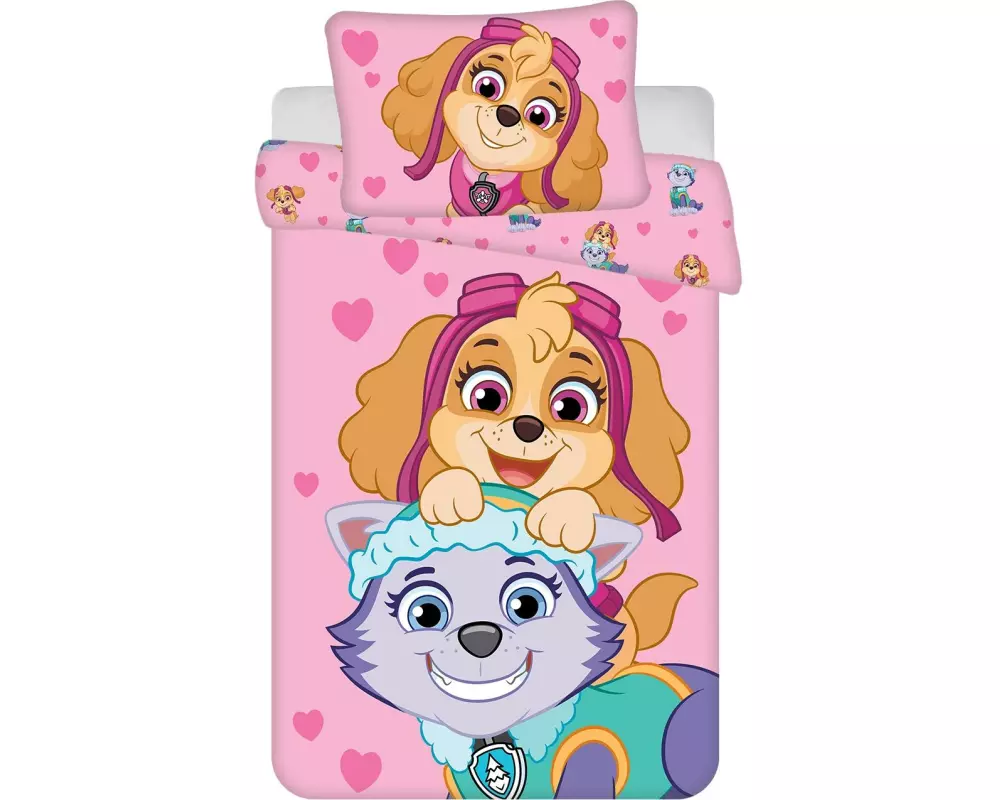 Jerry Fabrics Kinderbettwäsche Paw Patrol Duo 100 x 135 cm + 40 x 60 cm