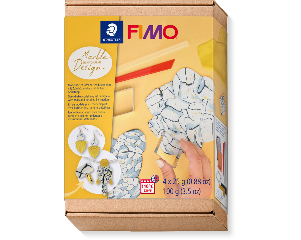 FIMO Modellierset 4x25g 8025HTC5 Marmor Design