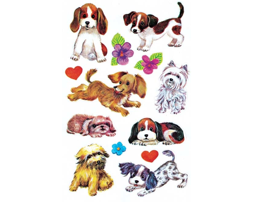 Z-DESIGN Sticker Kids 4340 Hunde 2 Stück