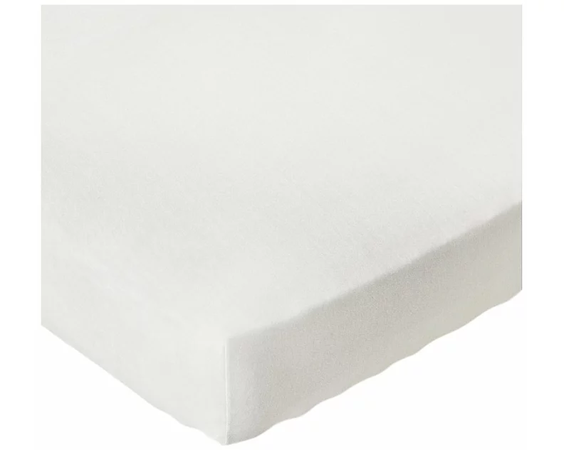 Divina Textil SuperStretch-Fixleintuch 90-100x190-220x17-25 cm offwhite