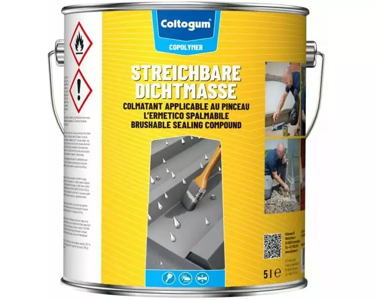 Coltogum Streichbare-Dichtmasse grau 5 l