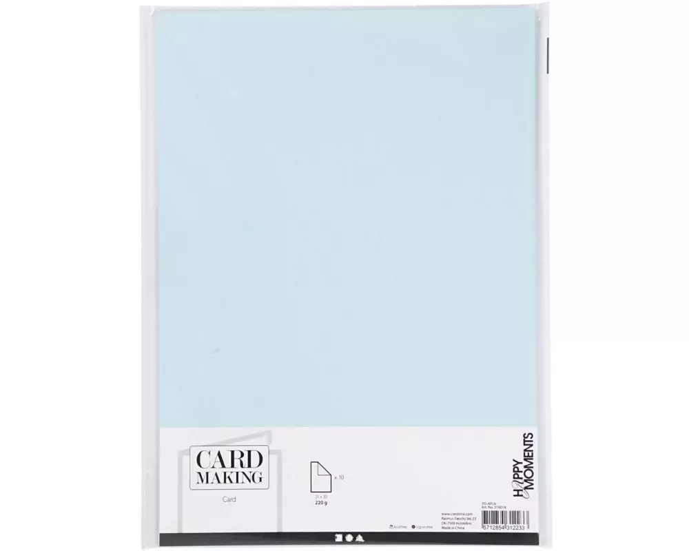 Creativ Company Fotokarton A4, 10 Blatt, Hellblau