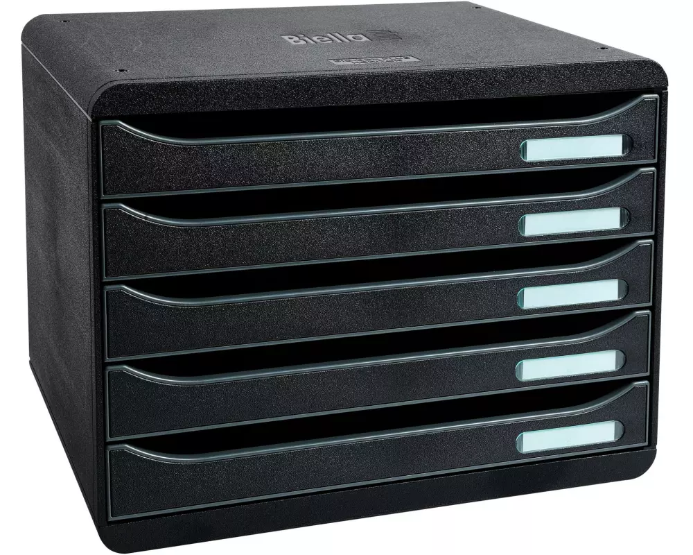 Biella Schubladenbox BIG-BOX PLUS Schwarz, A4+ quer