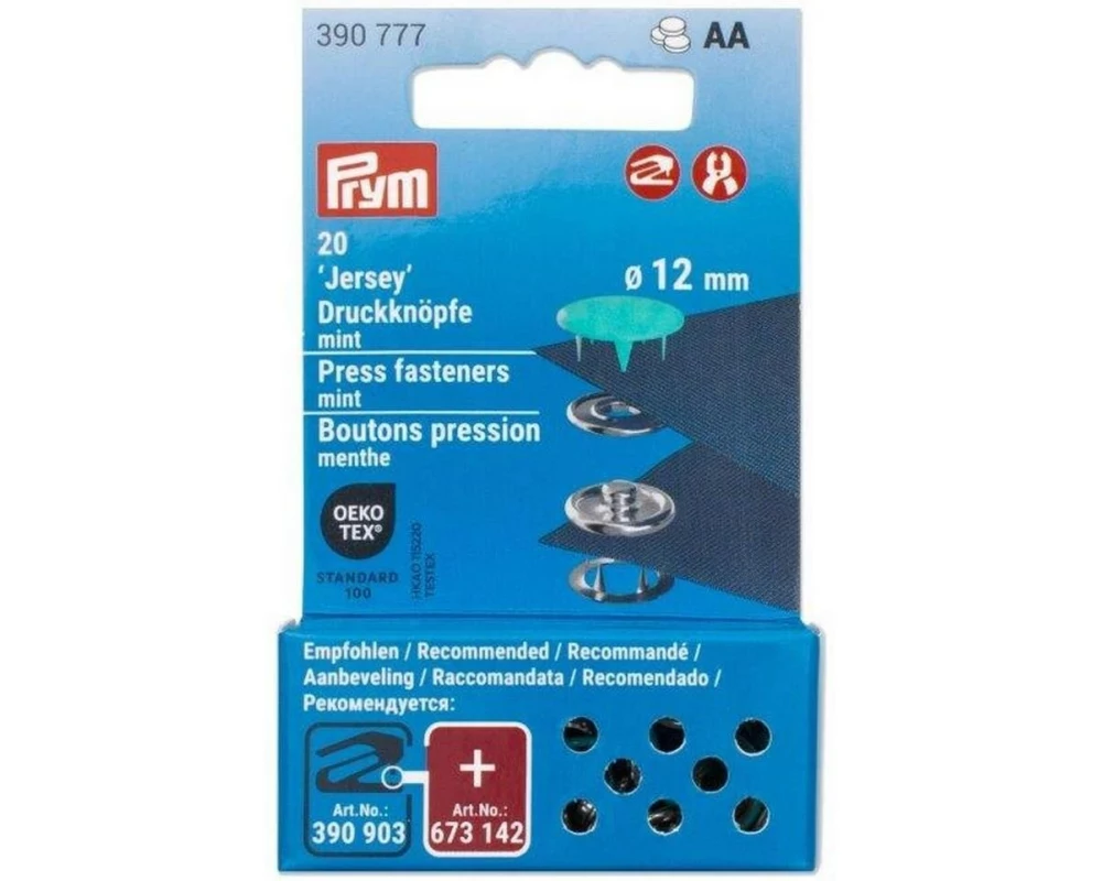 Prym Druckknöpfe Jersey 12 mm, Mint
