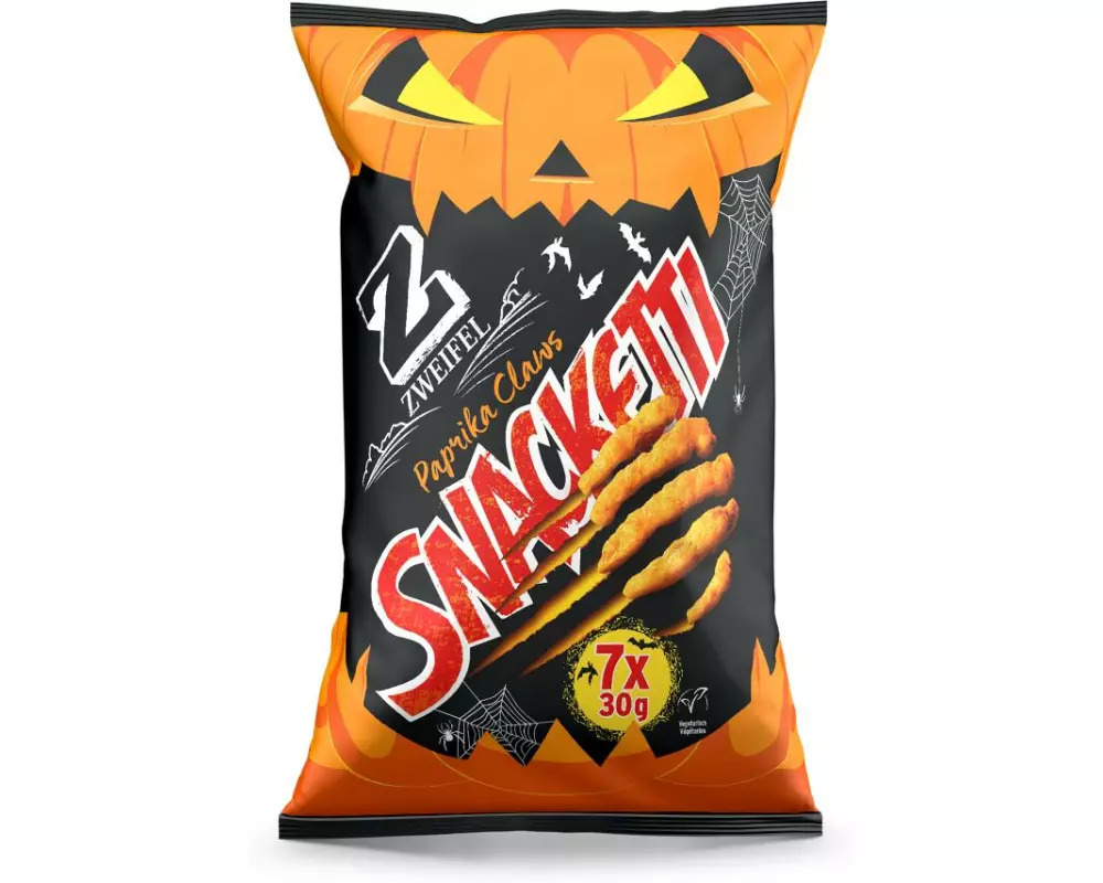 Zweifel Chips Snacketti Paprika Claws Halloween 7 x 30 g