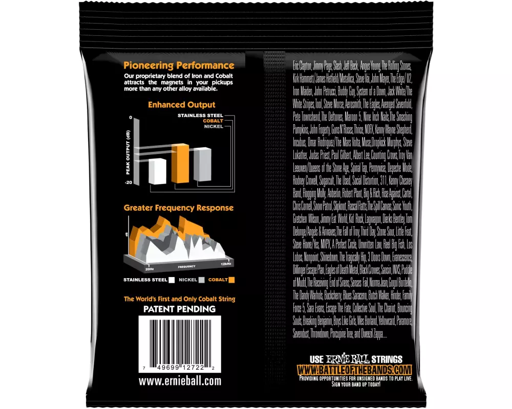 Ernie Ball Gitarrensaiten 2722 Slinky Cobalt – Hybrid 09-46