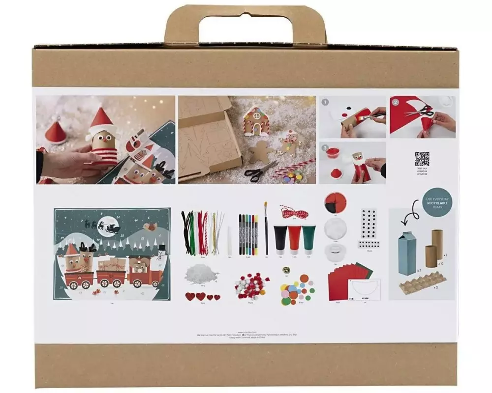 Creativ Company Adventskalender Bastelprojekte Recycling