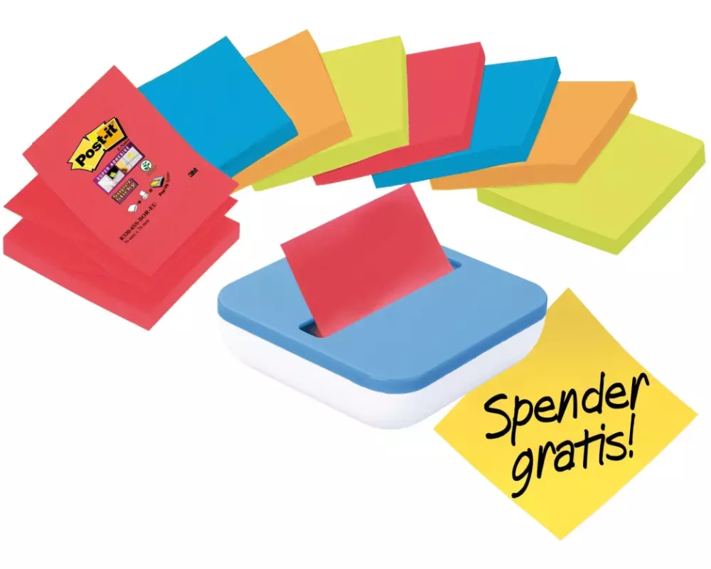 Post-it Notizzettel-Dispenser Super Sticky Z-Notes 76 x 76 mm