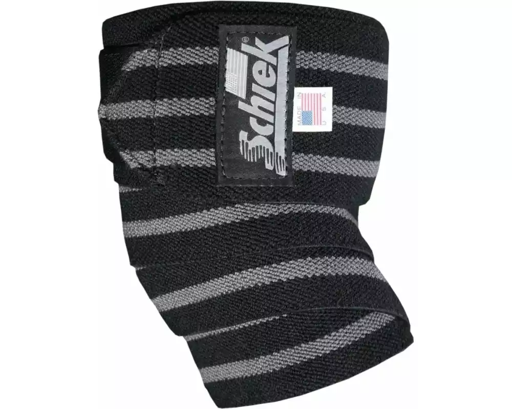 Schiek Sports Kniebandagen Schwarz-Silber