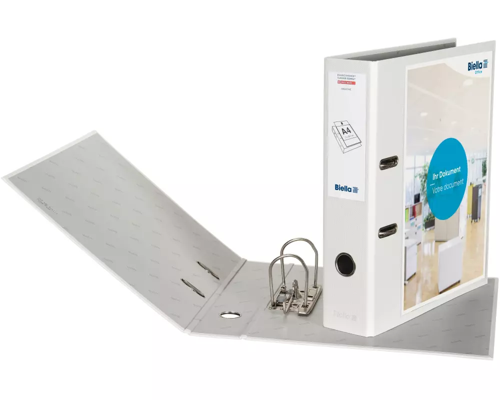 Biella Bundesordner Creative A4 7 cm, Weiss