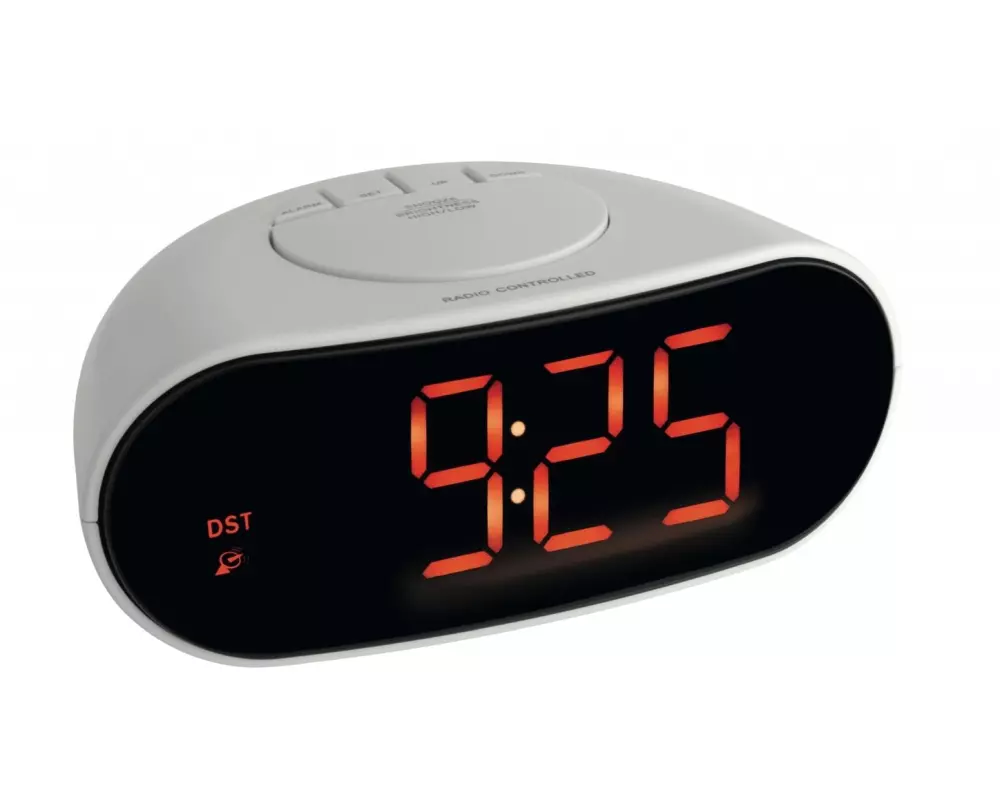 TFA Dostmann Funkwecker Digital Weiss
