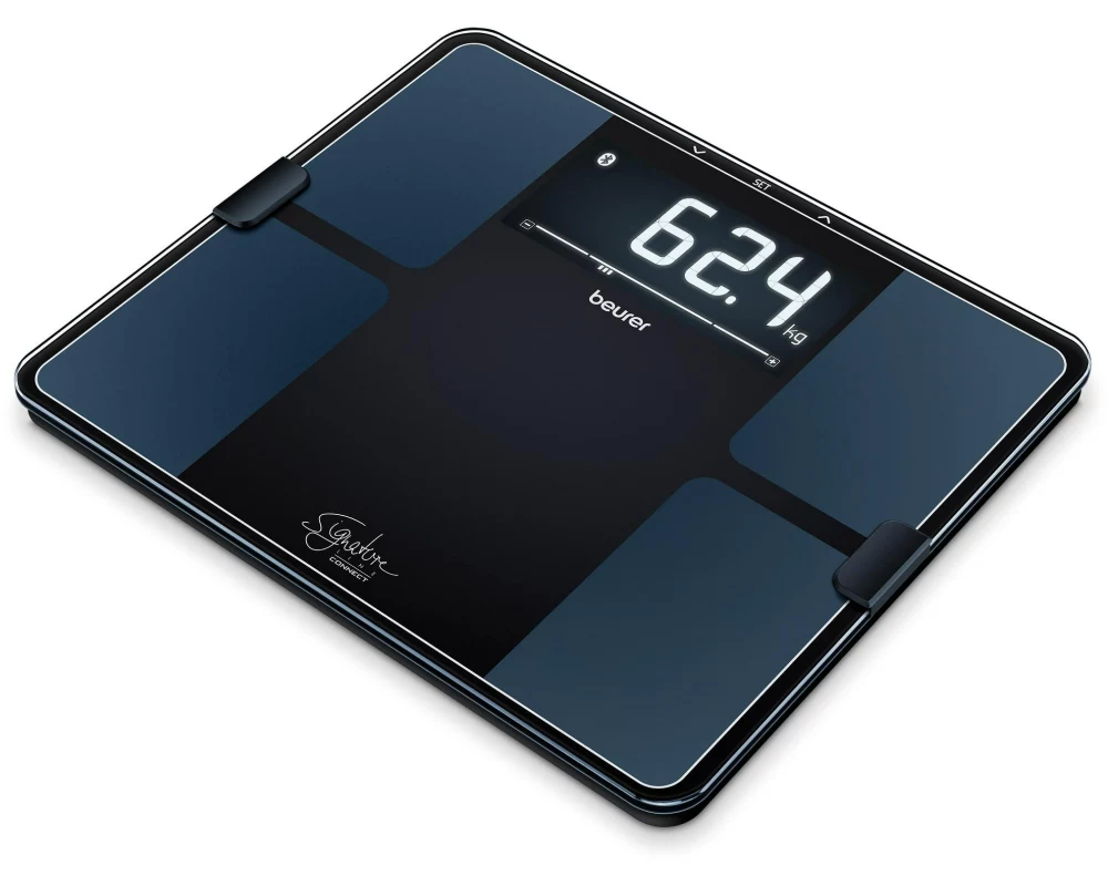 Beurer Körperanalysewaage BF 915 Signature Line, Schwarz; Blau