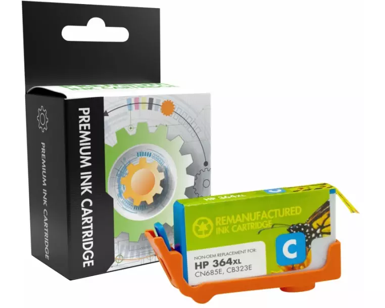 STATIC Ink cartridge compatible with HP CB323EE 364XL cyan remanufactured 750 pages
