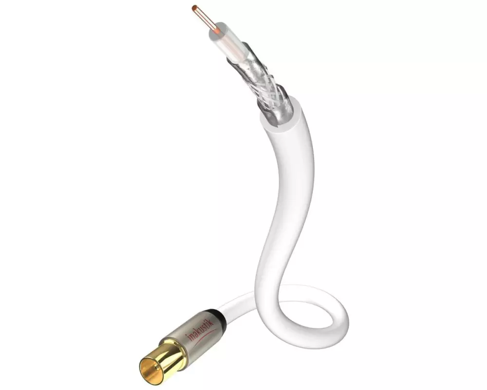 IN-AKUSTIK Antennenkabel Premium HDTV Koax 3 m – Bulk