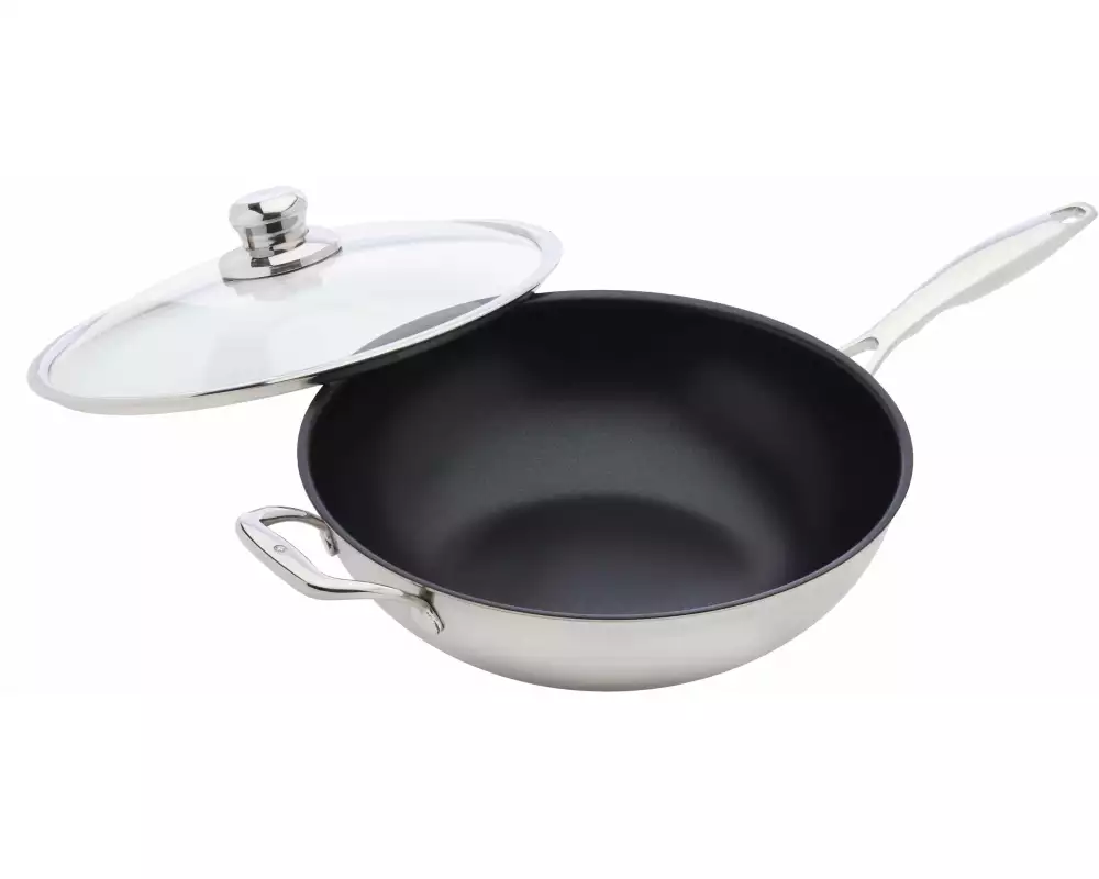 Swiss Diamond Wok XD Nonstick Clad mit Deckel 32 cm