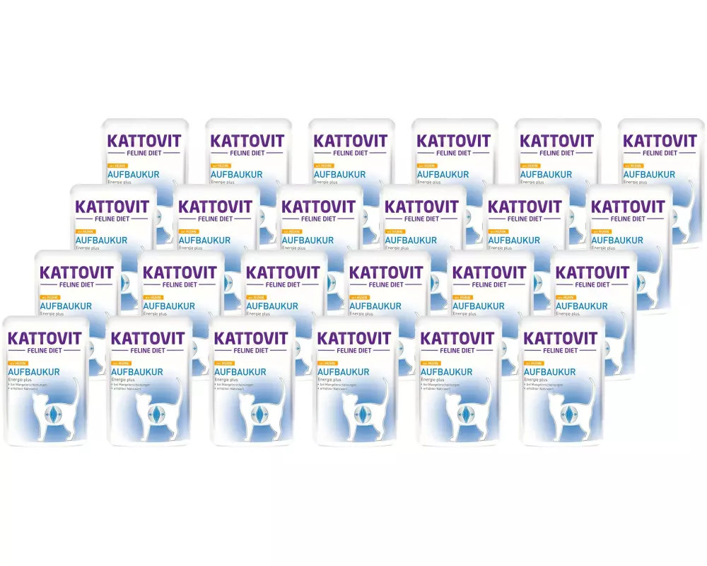 Kattovit Nassfutter Aufbaukur Huhn, 24 x 85 g