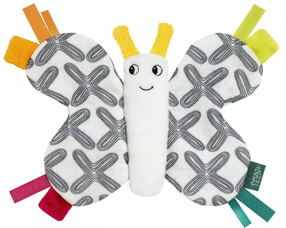 fehn Greifling Knister-Schmetterling Mehrfarbig