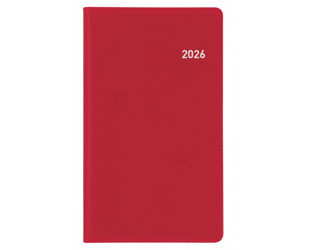 BIELLA Planer Bern 2026 851572470026U 1W/2S weinrot ML 8.7x15.3cm