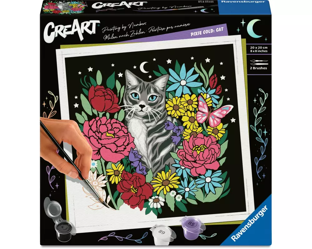 Ravensburger Malen nach Zahlen CreArt – Pixie Cold: Katze