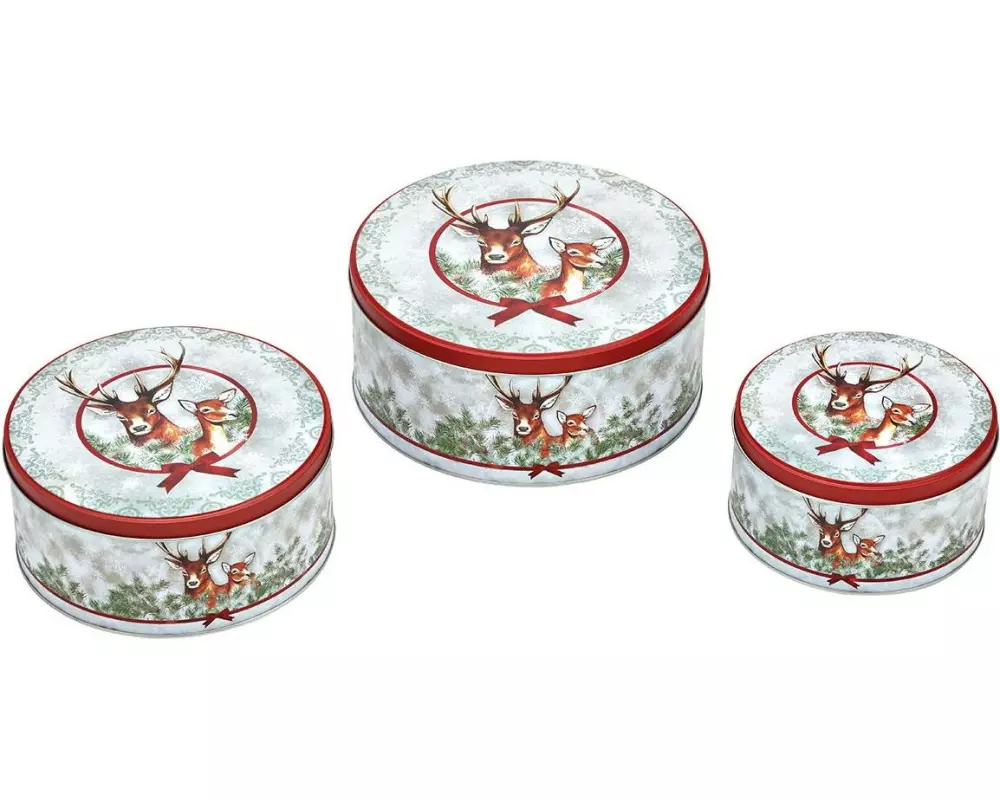 G. Wurm Guetzli-Dose Hirsch 3er Set