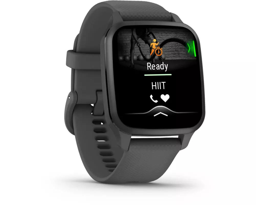 GARMIN GPS-Sportuhr Venu Sq2 Dunkelgrau/Schiefergrau