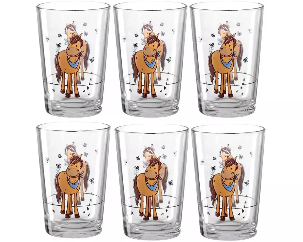 Montana Kindertrinkglas Pferd 6-teilig