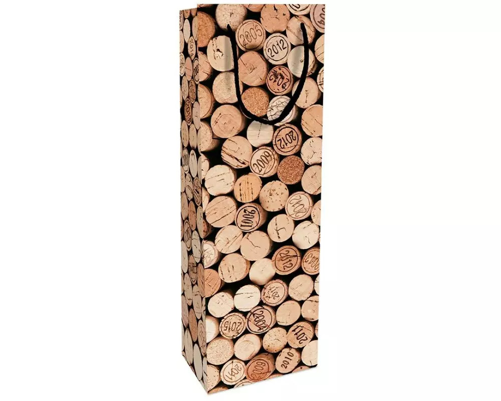 Braun + Company Flaschentasche Bouchon 12 x 37 x 8 cm, Hellbraun