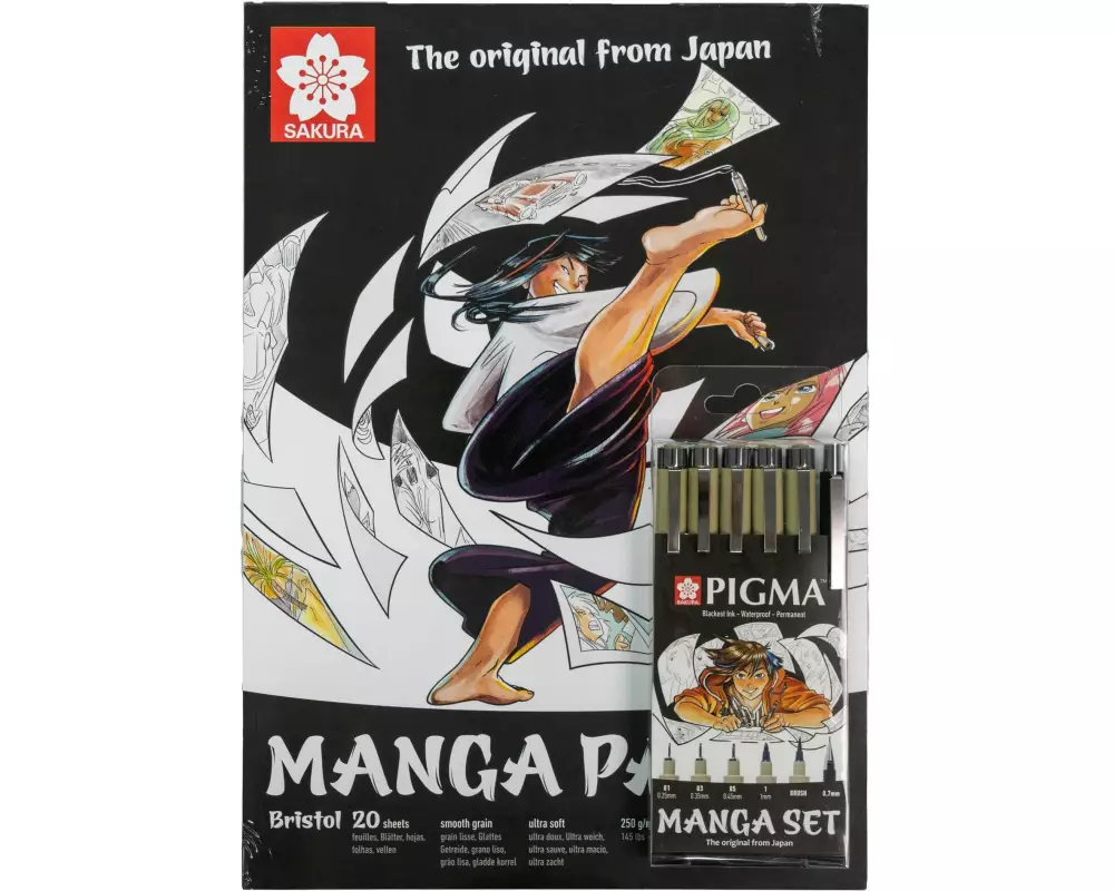 Sakura Zeichenblock Set Manga A4