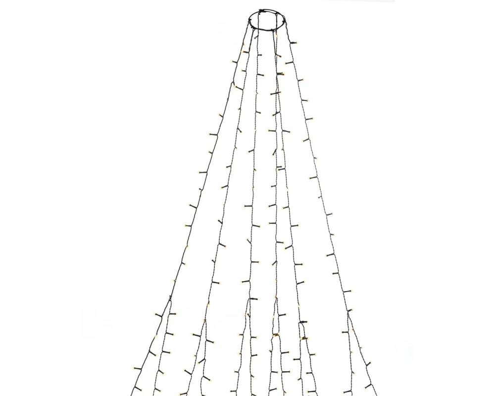 Konstsmide LED Baummantel 6 Stränge à 45 LE 270 bernsteinfarbene LEDs