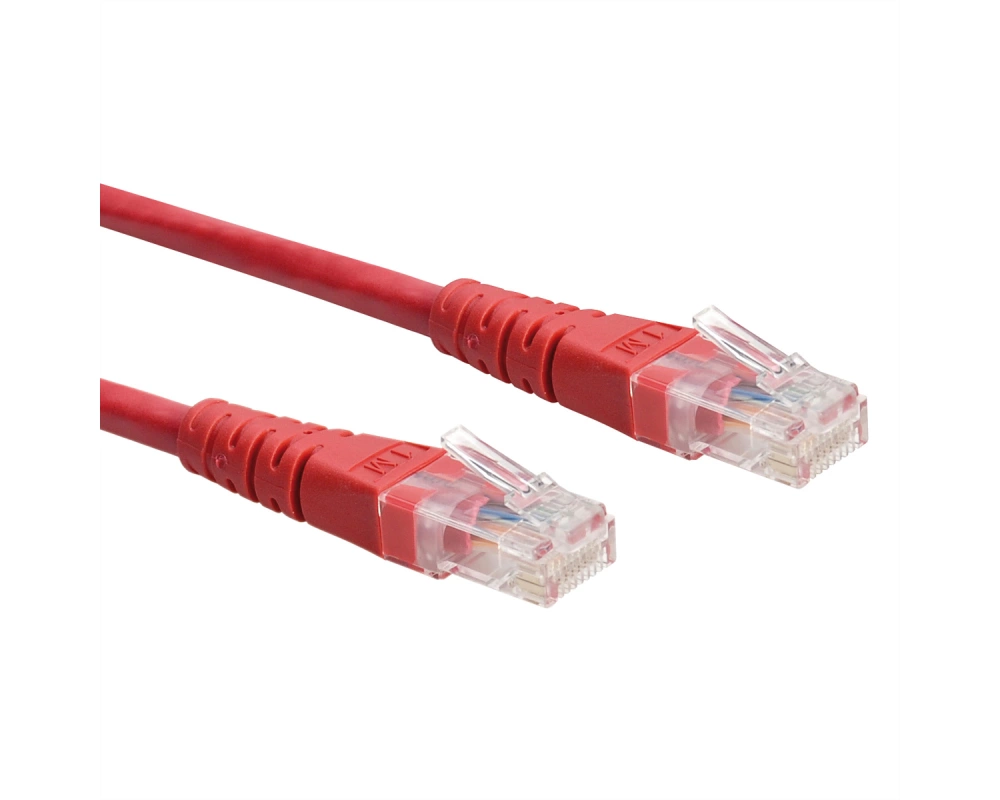ROLINE Patchkabel Cat.6 (Class E) UTP, rot, 0,3 m