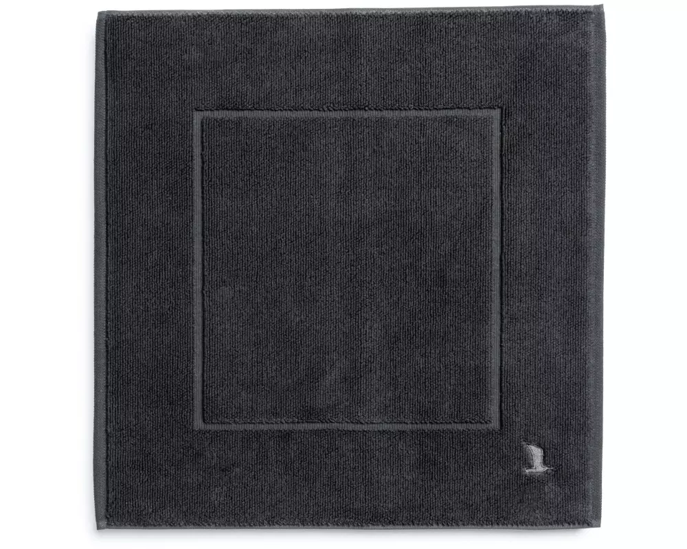 Möve Badteppich Superwuschel 60 x 60 cm, Oxidschwarz/Dunkelgrau