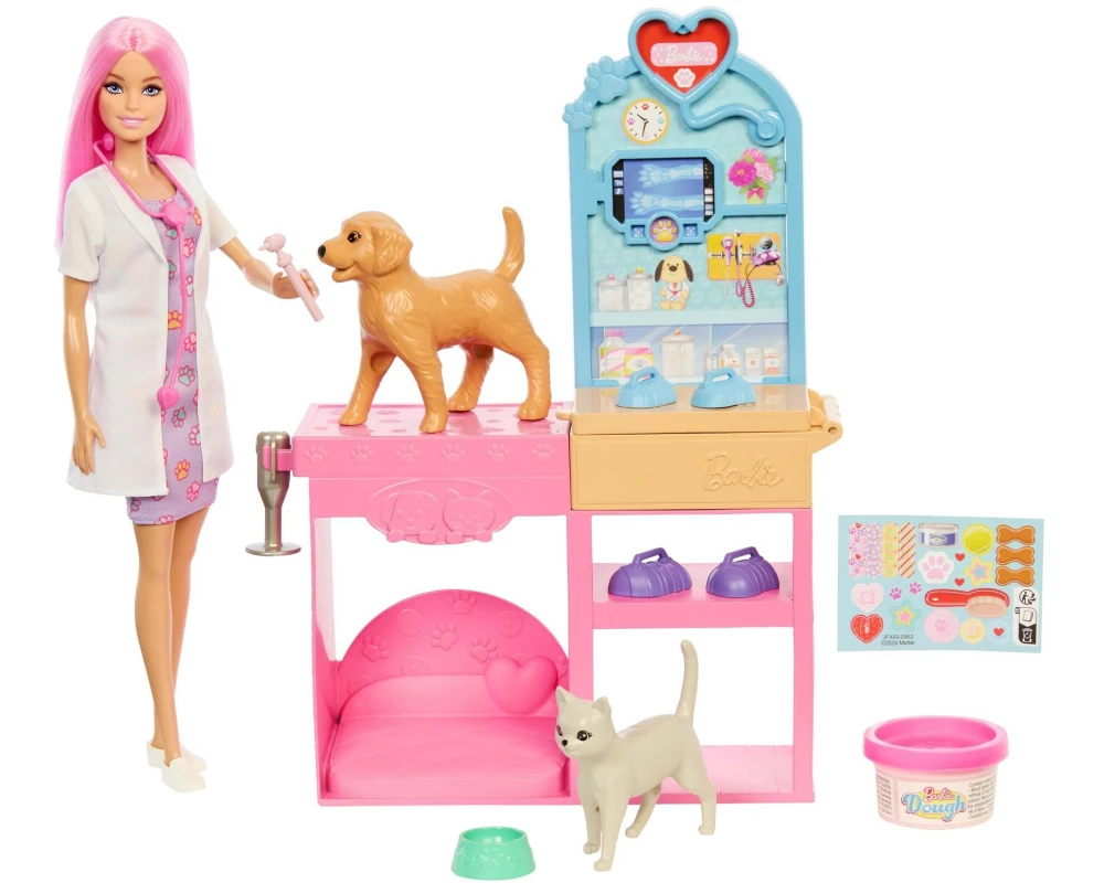 Barbie Spielset Fast Cast Pet Vet Clinic