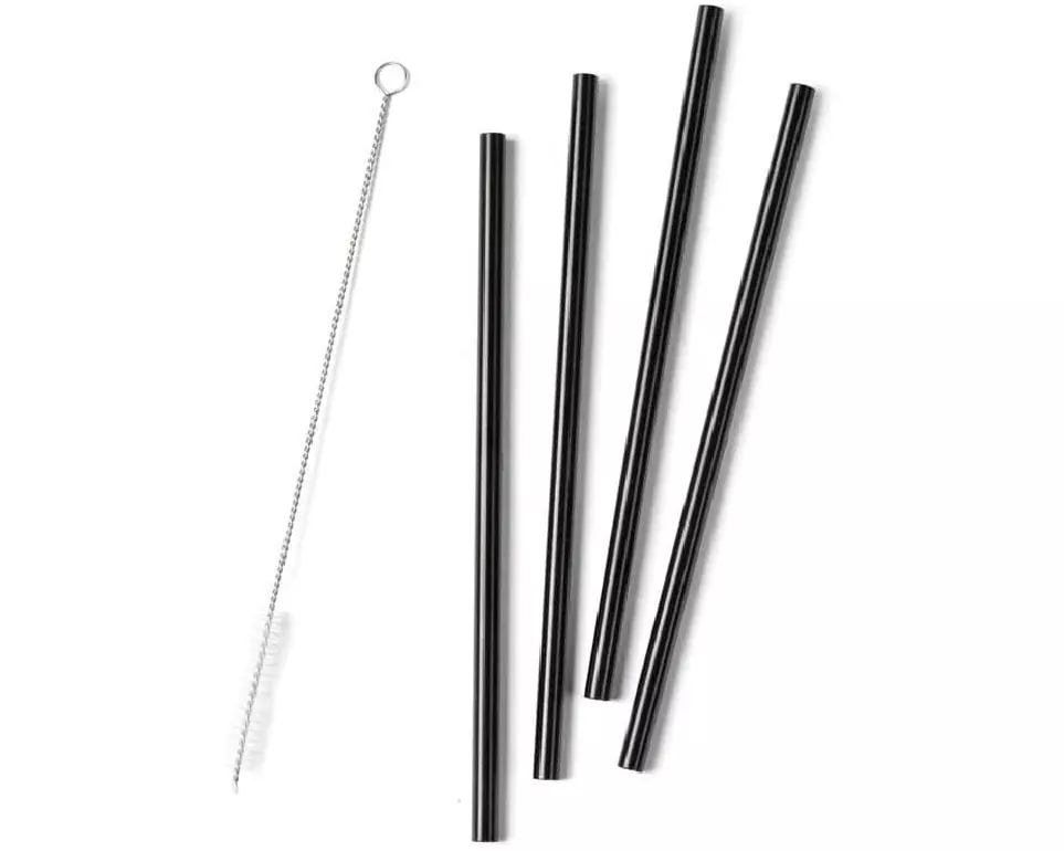 Zone Denmark Strohhalm Rocks 4 Stück, Schwarz