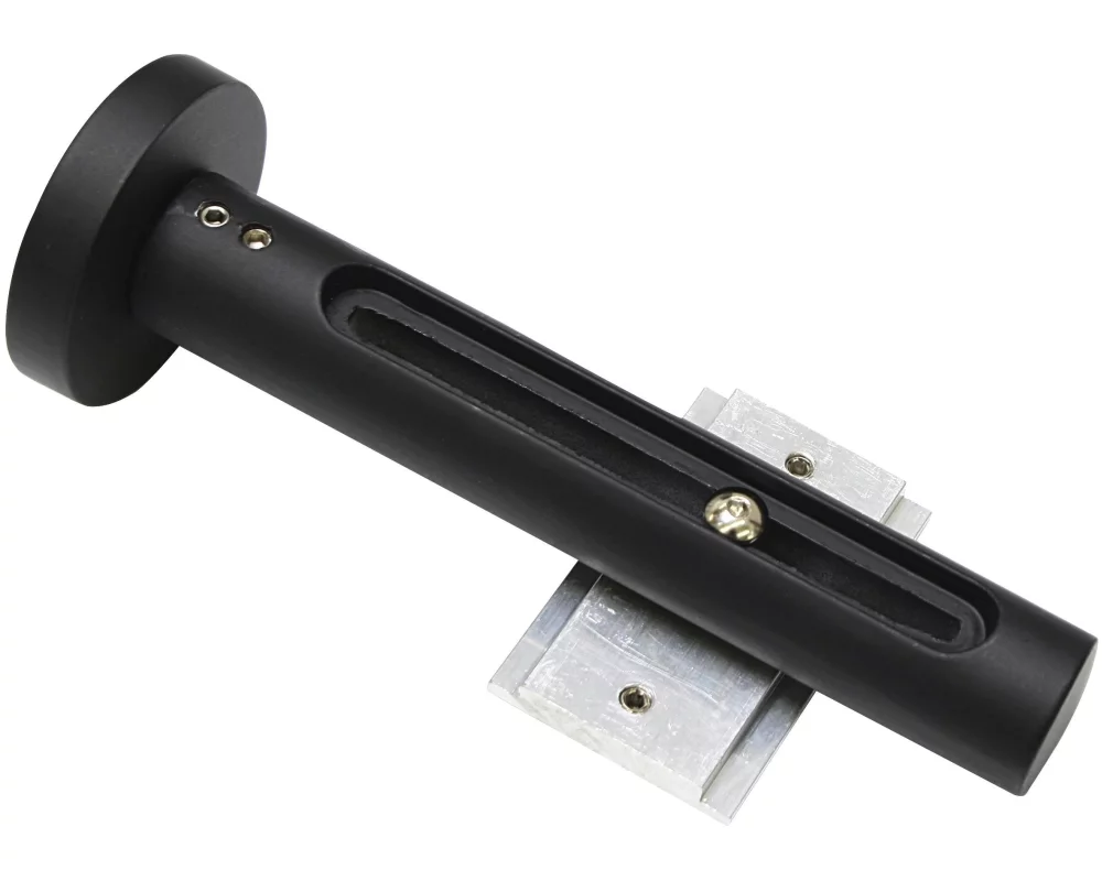 Gardinia Wandträger Atlanta 3-8 cm, Schwarz-matt