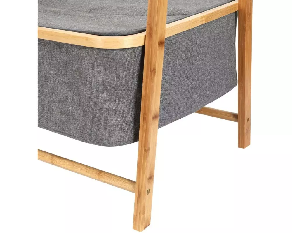 Lumaland Lumaland Kleiderständer aus Bambus 159 x 60 x 45 cm Grau