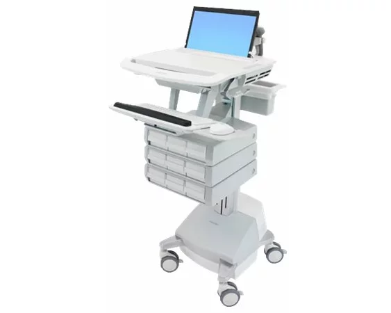 ERGOTRON Laptop-cart SLA, StyleView, SLA powered 9 drawer, 17,3 inch, adjustable 51cm, 66Ah Power System 2x33Ah 12V, EU