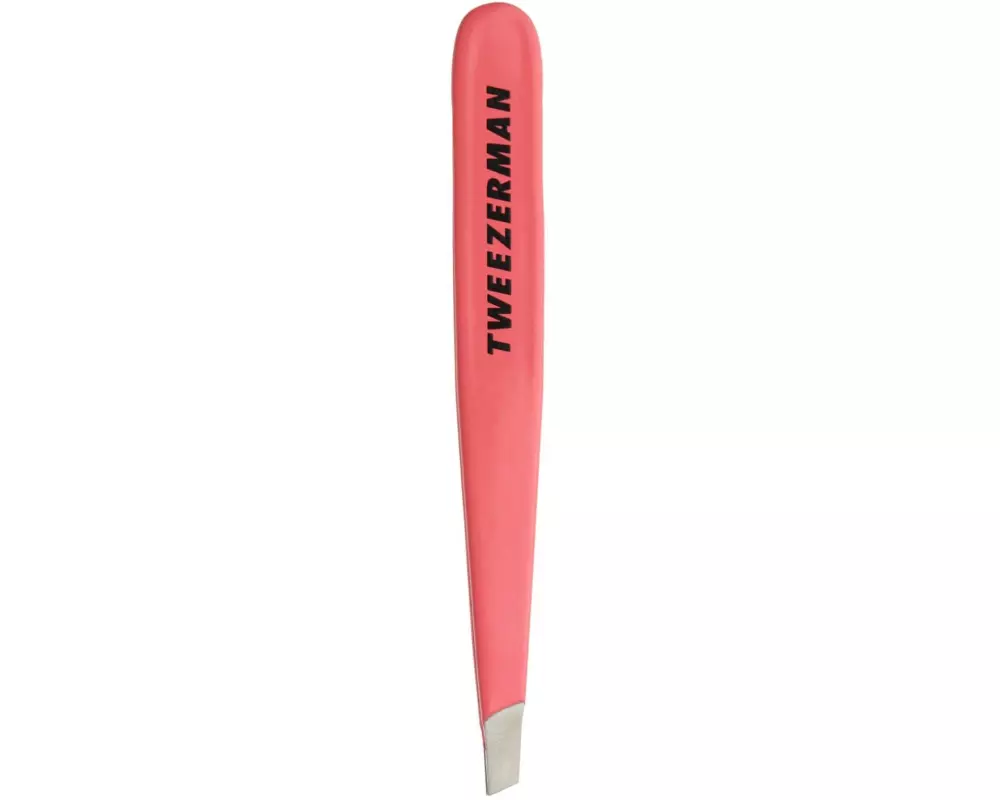 tweezerman Pinzette Mini Slant Tweezer Edelstahl rostfrei Rosa