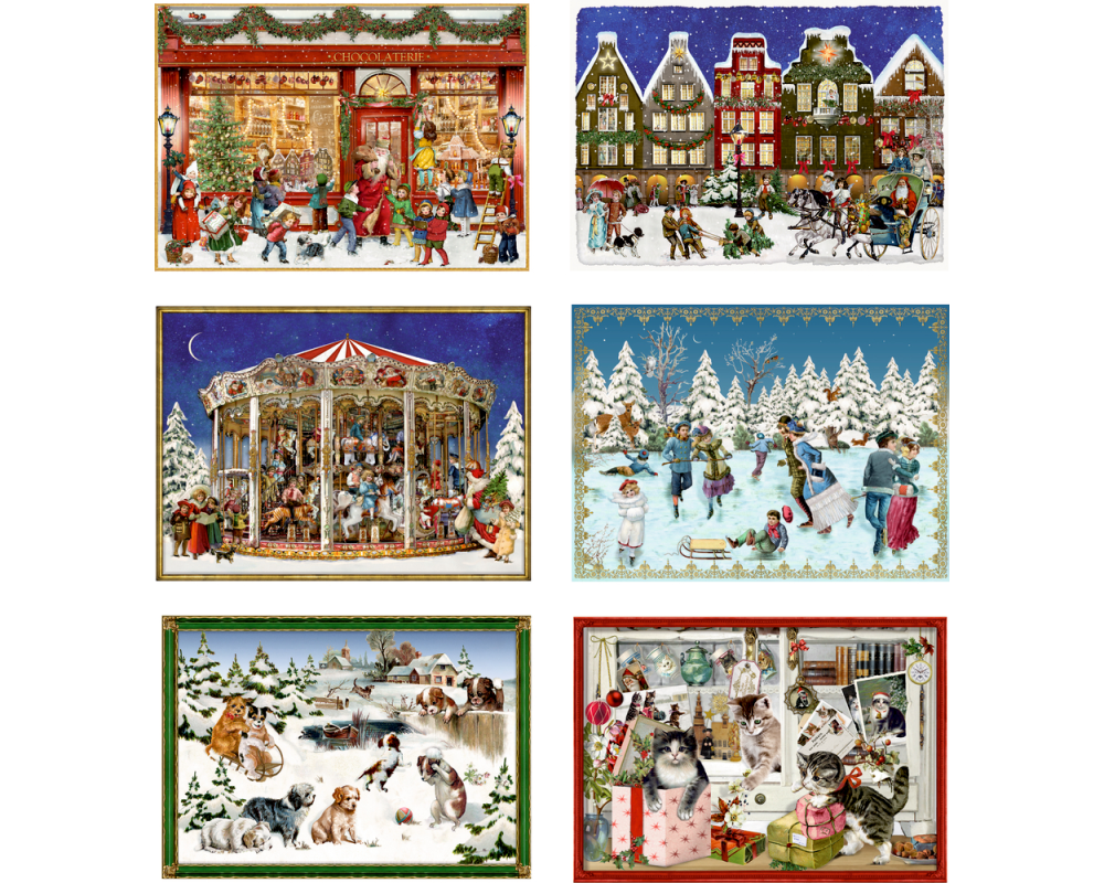 COPPENRATH Adventskalender Mini 85x60mm 94873 Fröhliche Weihnachten